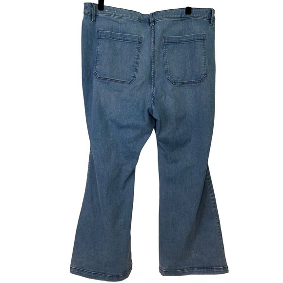 Lane Bryant Signature Fit Flex Magic Waistband High Rise Flare Jeans Size 26 - Picture 5 of 14